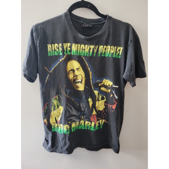 Vintage Bob Marley Rise Ye Mighty People Tshirt - Picture 4 of 12